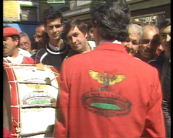 Festa de adeptos benfiquistas na baixa de Lisboa
