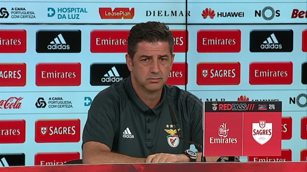 Futebol: Treino do Sport Lisboa e Benfica