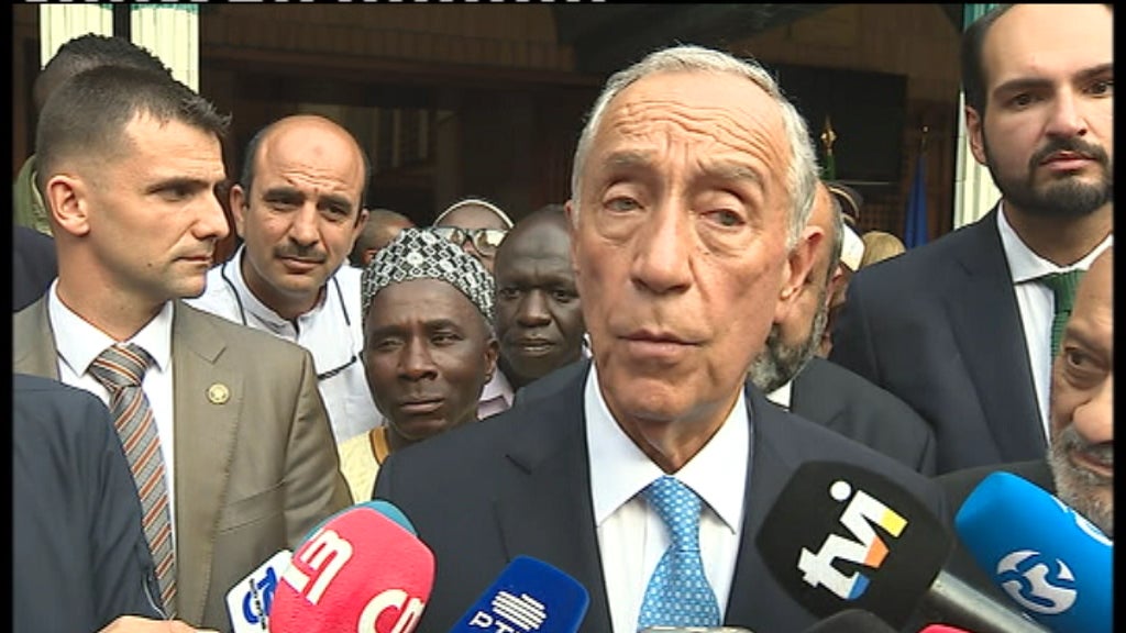 Marcelo Rebelo de Sousa visita mesquita de Lisboa