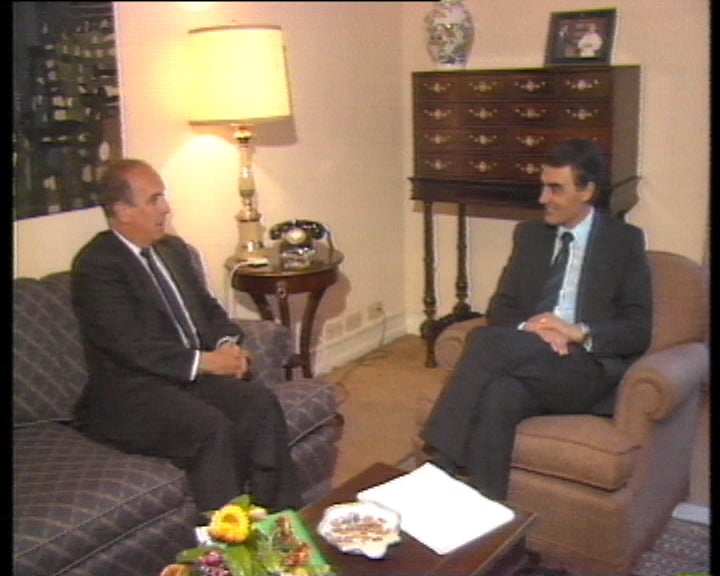 Reunião de Cavaco Silva com Rocha Vieira