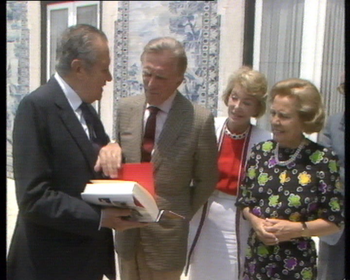 Kirk Douglas com Mário Soares