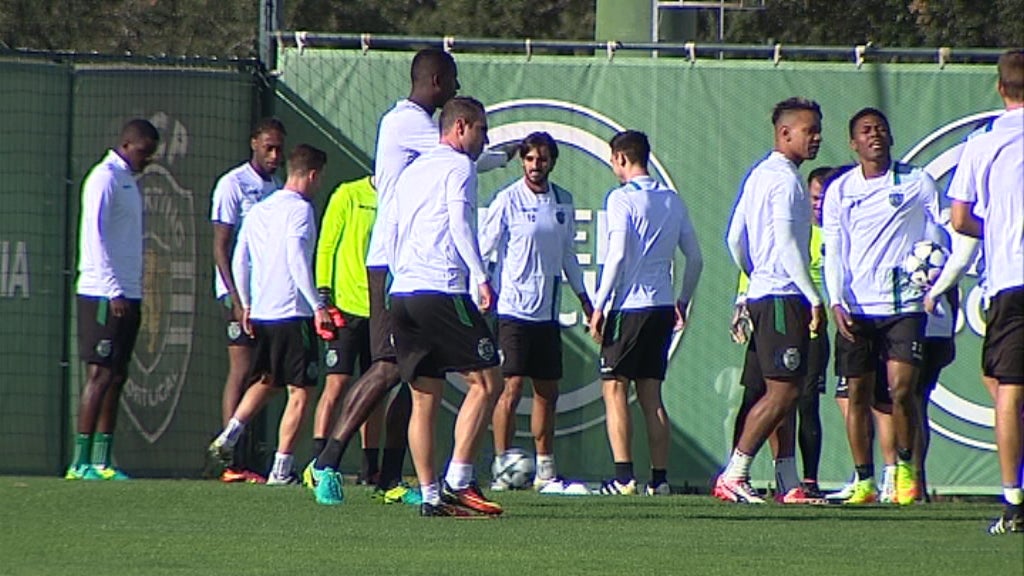 Futebol: treino do Sporting