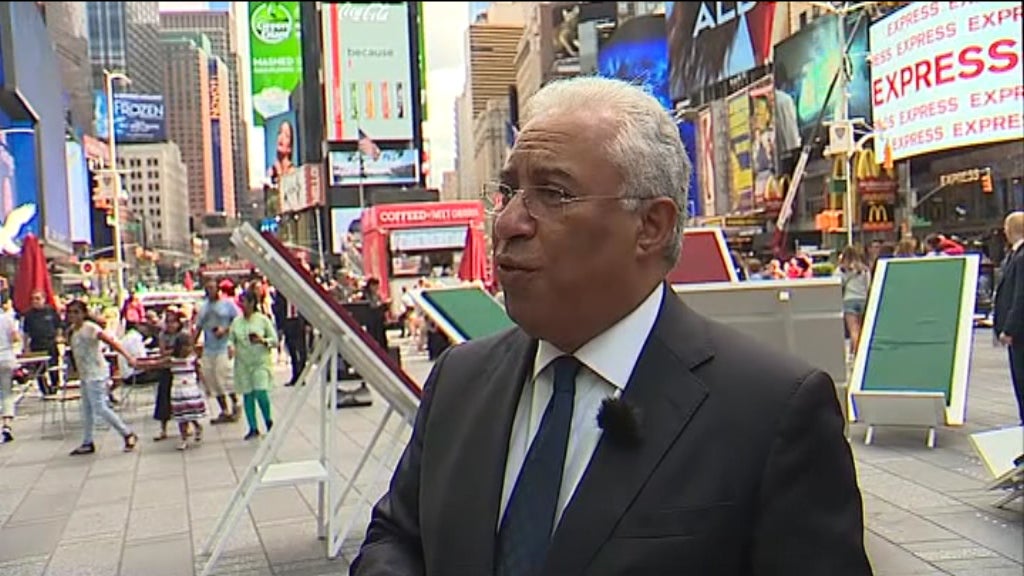 Entrevista a António Costa em Nova Iorque