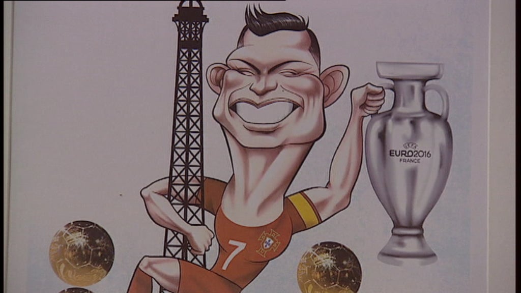 Mostra de caricaturas de Cristiano Ronaldo