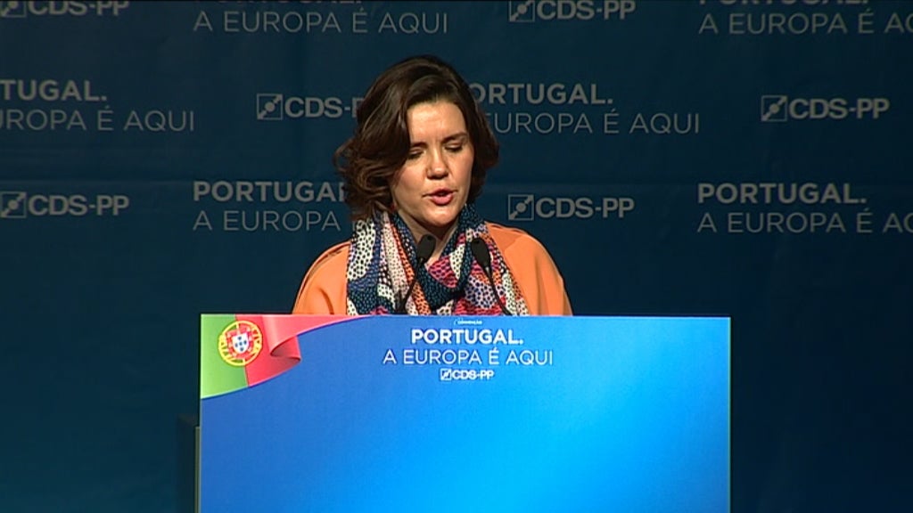 Assunção Cristas na Convenção do CDS-PP