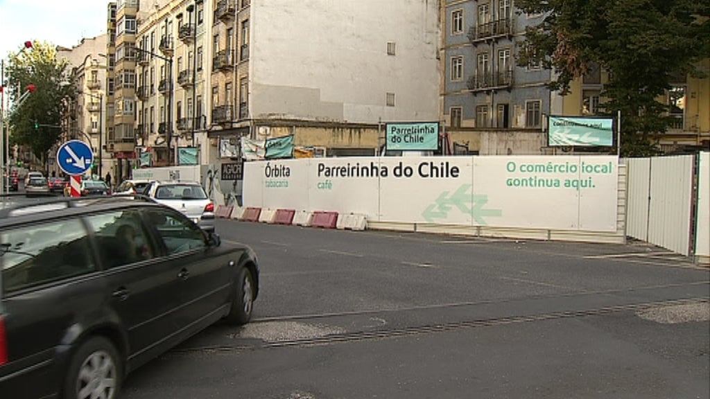 Obras no metro de Arroios