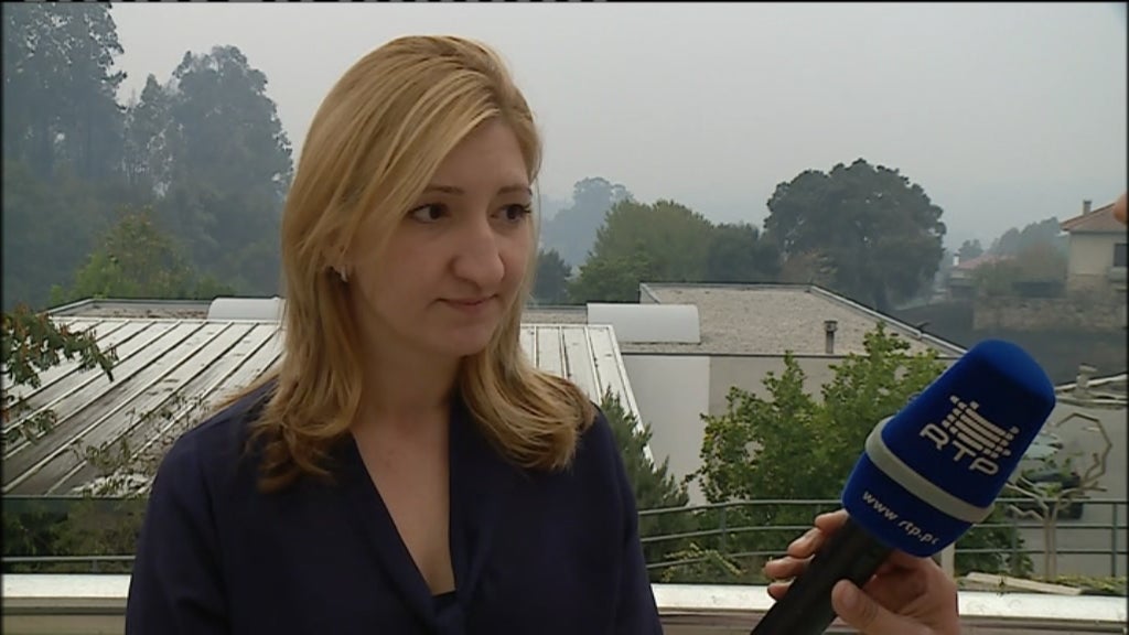 Incêndio florestal em Monção