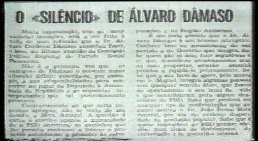 Demissão de Álvaro Dâmaso do cargo de Secretário da Economia dos Açores