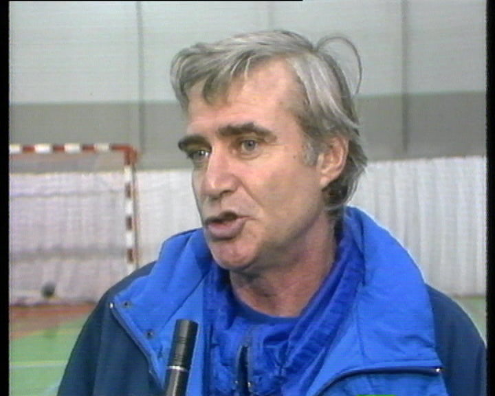 Treino da selecção nacional de andebol