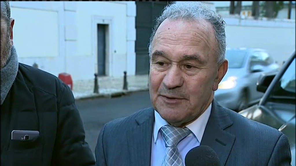 Taxistas em protesto contra UBER