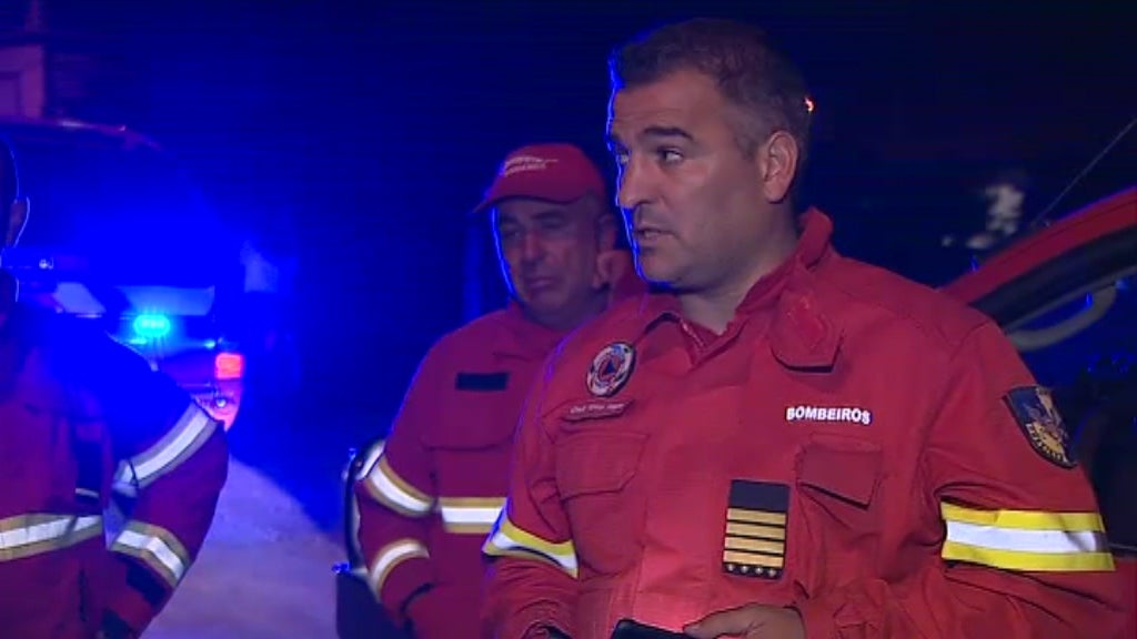 Bombeiros Voluntários em protesto