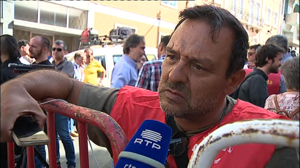 Greve e protesto na PT